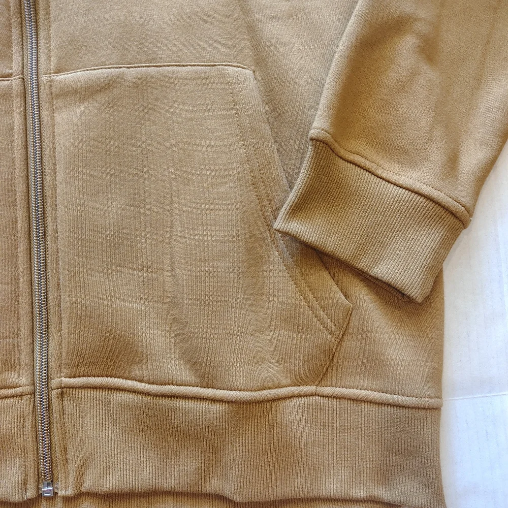 True Religion Men's Overlay‎ Logo Zip Hoodie Size XL Color Dijon